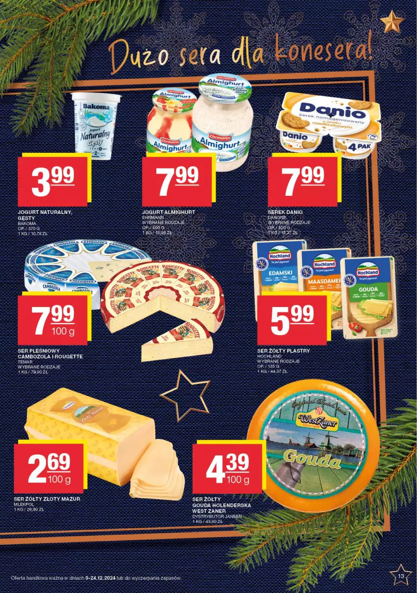 Gazetka promocyjna Spar - EuroSpar - ważna 09.12 do 19.12.2024 - strona 13 - produkty: Ser