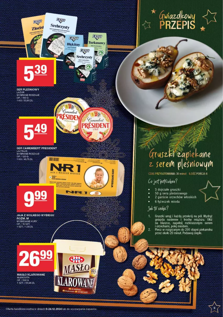 Gazetka promocyjna Spar - EuroSpar - ważna 09.12 do 19.12.2024 - strona 9 - produkty: Gra, Gruszki, Jaja, Piec, Piekarnik, Por, Ser, Top