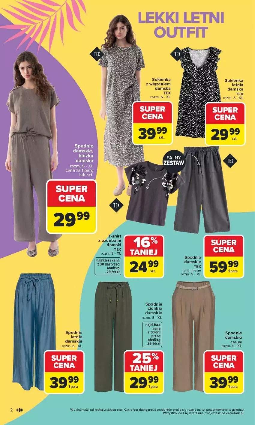 Gazetka promocyjna Carrefour - Gazetka Łap super okazje od poniedziałku! - ważna 11.05 do 23.05.2026 - strona 2 - produkty: Fa, Ozdoba, Spodnie