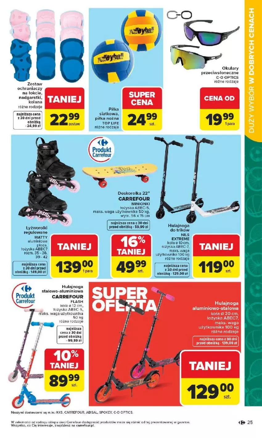 Gazetka promocyjna Carrefour - Gazetka Łap super okazje od poniedziałku! - ważna 11.05 do 23.05.2026 - strona 25 - produkty: Deskorolka, LANA, Noż, Piłka nożna, Por, Top, Waga