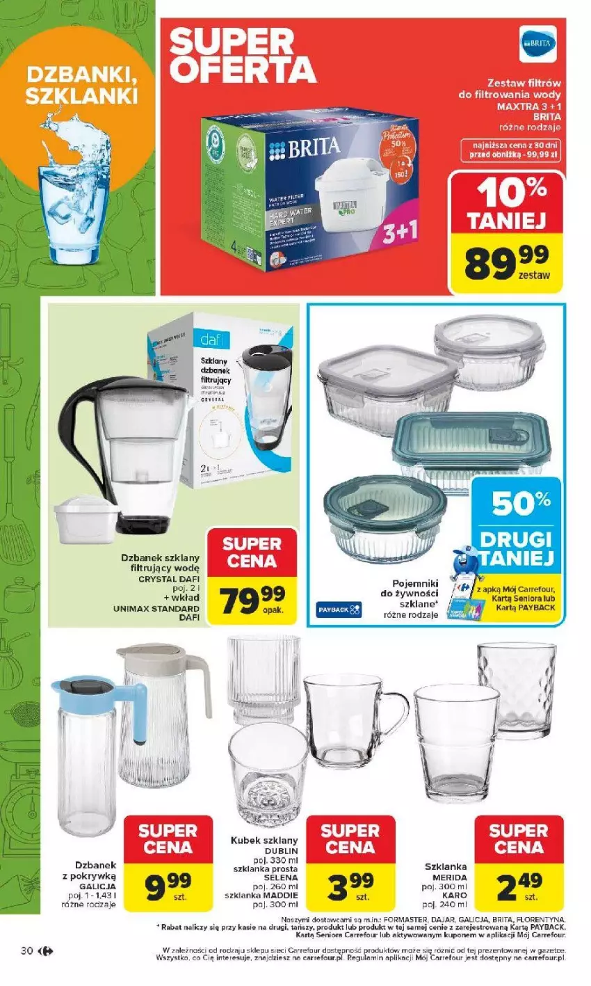 Gazetka promocyjna Carrefour - Gazetka Łap super okazje od poniedziałku! - ważna 11.05 do 23.05.2026 - strona 30 - produkty: Brit, Brita, Dzbanek, Dzbanek filtrujący, Kubek, Pojemnik, Szklanka