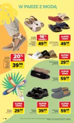 Gazetka promocyjna Carrefour - Gazetka Łap super okazje od poniedziałku! - Gazetka - ważna od 23.05 do 23.05.2026 - strona 12 - produkty: Klapki, Mokasyny, Sandał, Baleriny