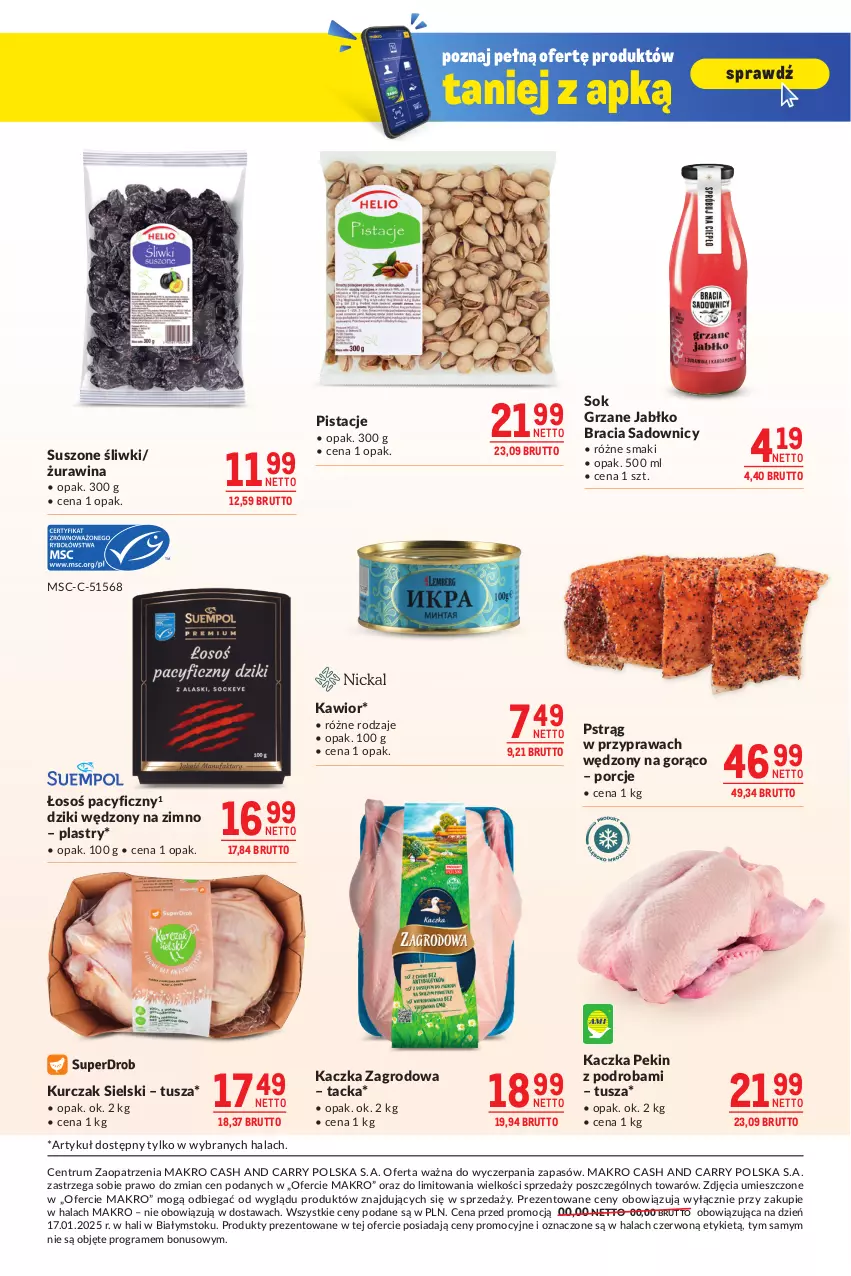 Gazetka promocyjna Makro - Oferta dla biura i domu - ważna 04.02 do 03.03.2025 - strona 17 - produkty: Gra, Kaczka, Kawior, Kurczak, Pistacje, Por, Pstrąg, Rum, Sok, Tusz