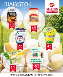 Gazetka promocyjna Selgros - Oferta regionalna - Gazetka - ważna od 24.12 do 24.12.2022 - strona 1 - produkty: Majonez, Jogurt naturalny, Ser, Twaróg, Kuskus, Jogurt, Tran, Serek homogenizowany, Serek, Oleo, Fa