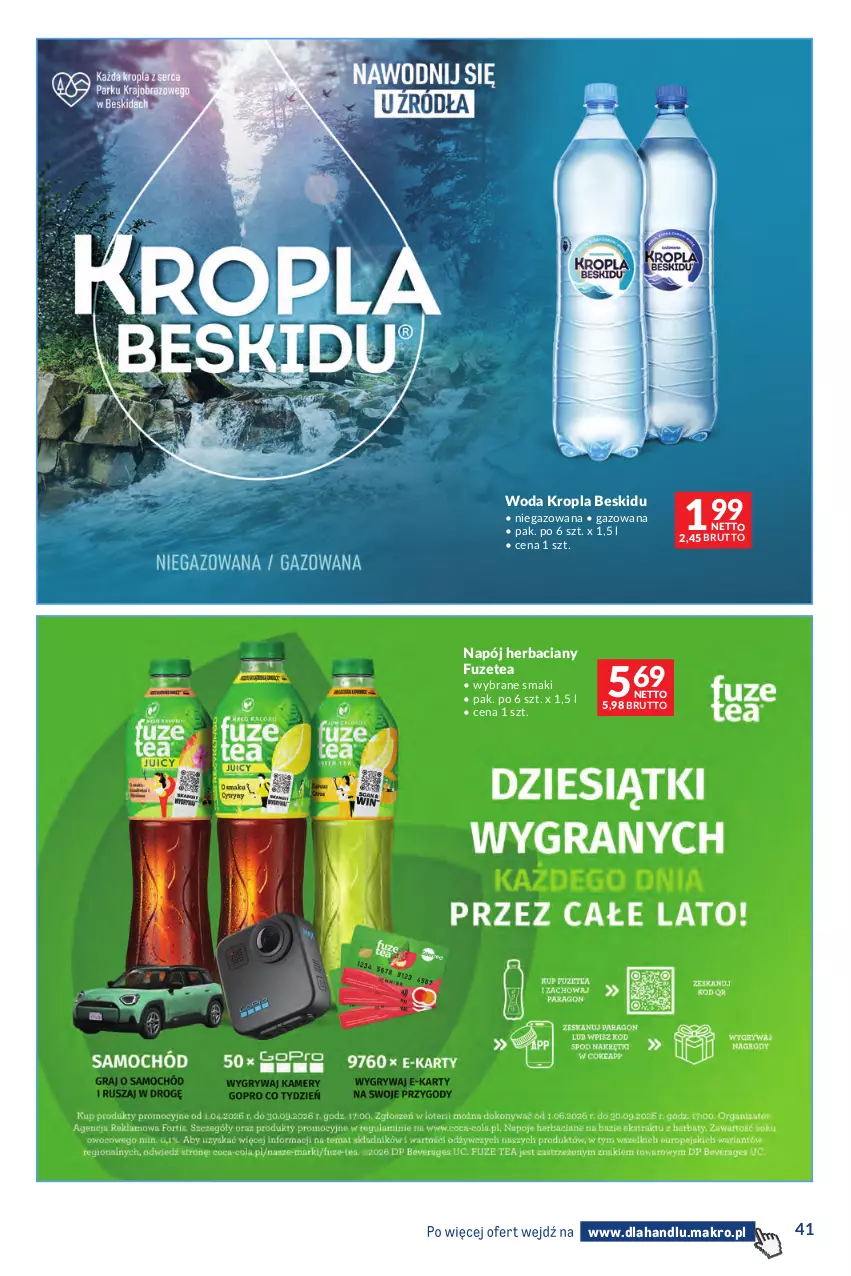 Gazetka promocyjna Makro - Dystrybucja do sklepów - ważna 07.07 do 03.08.2026 - strona 41 - produkty: Napój, Woda