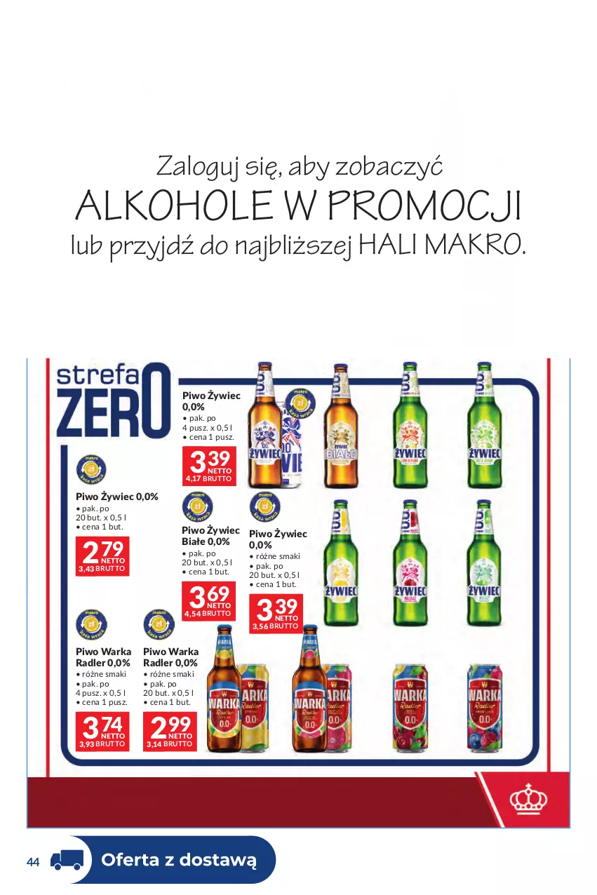 Gazetka promocyjna Makro - Dystrybucja do sklepów - ważna 07.07 do 03.08.2026 - strona 44 - produkty: Alkohole, JBL, Piwo, Por, Radler, Warka