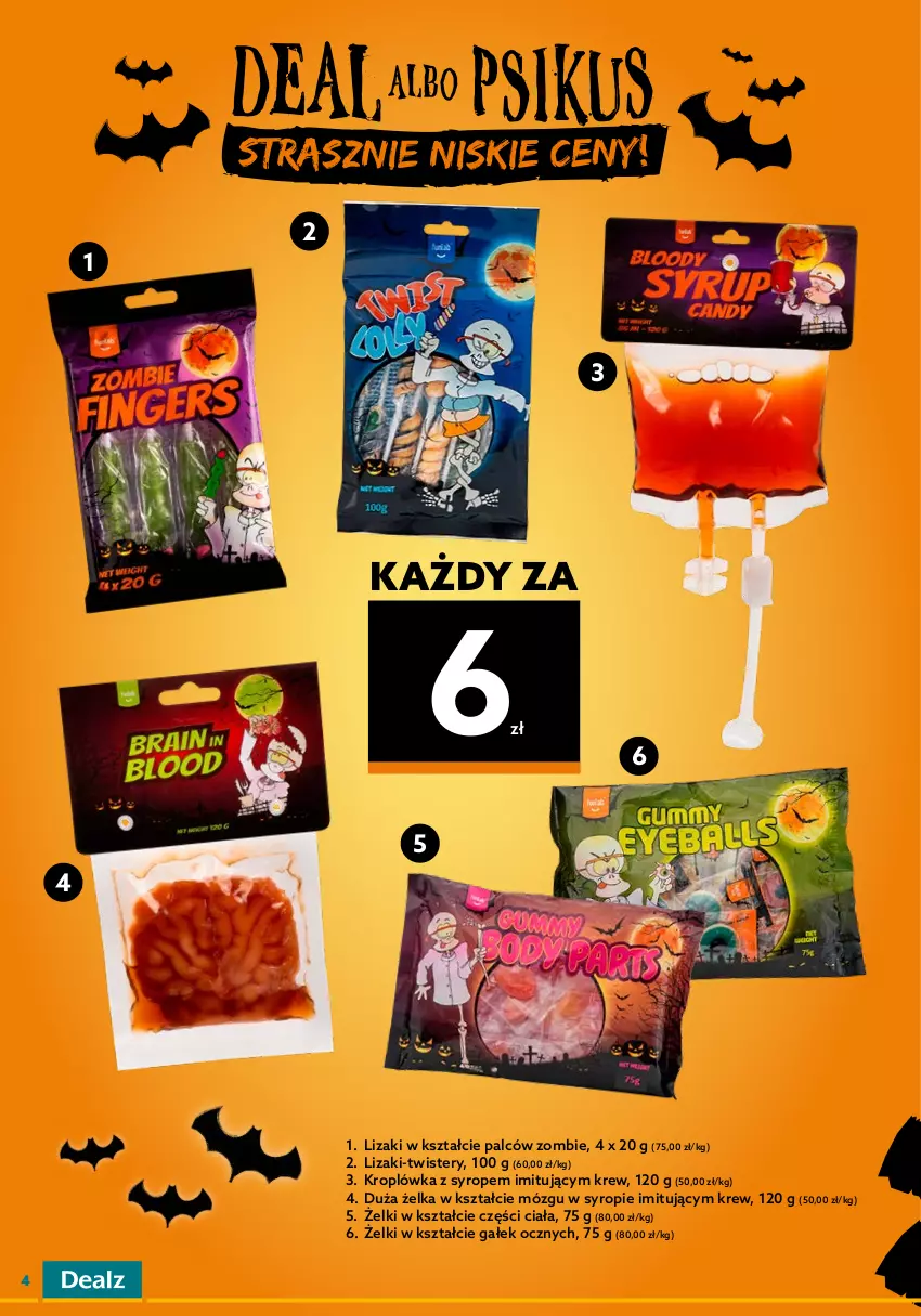 Gazetka promocyjna Dealz - NOWA GAZETKADEALMAGEDON! ATAK NISKICH CEN! - ważna 21.09 do 04.10.2022 - strona 4 - produkty: Haribo, Lizaki, Syrop