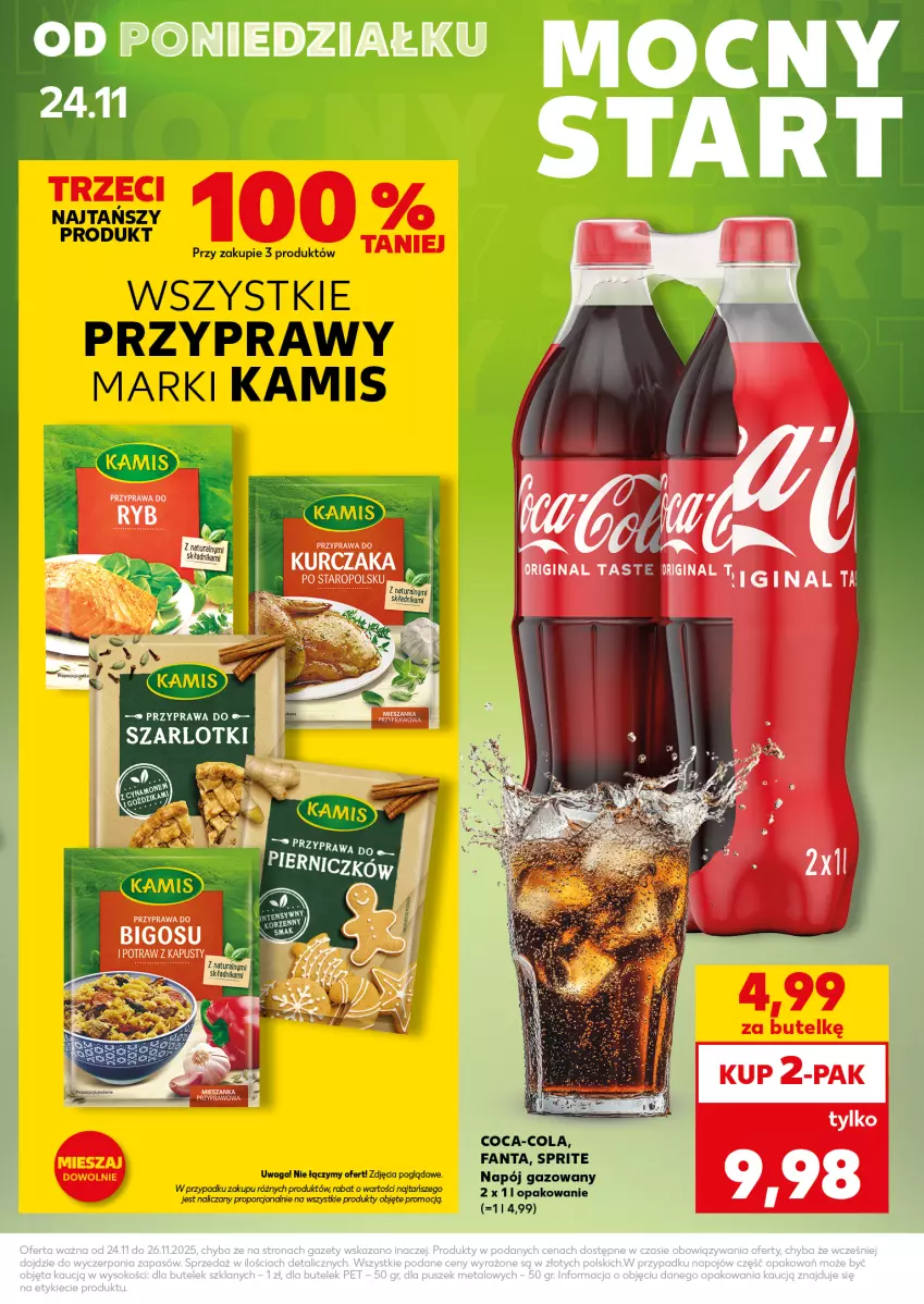 Gazetka promocyjna Kaufland - Mocny Start - ważna 24.11 do 26.11.2025 - strona 5 - produkty: Bigos, Coca-Cola, Fa, Fanta, Kurczak, Napój, Napój gazowany, Sprite
