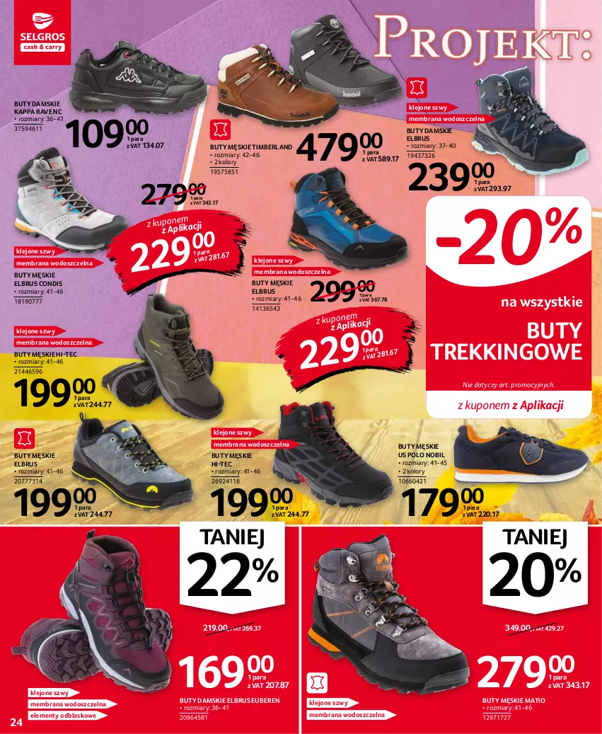 Gazetka promocyjna Selgros - Oferta przemysłowa - ważna 14.10 do 27.10.2021 - strona 24 - produkty: Buty, Hi-Tec, Klej