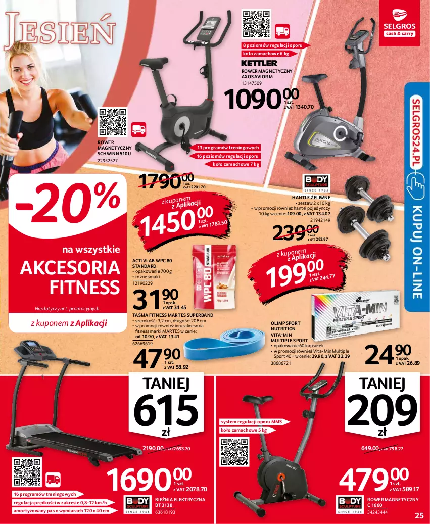 Gazetka promocyjna Selgros - Oferta przemysłowa - ważna 14.10 do 27.10.2021 - strona 25 - produkty: Bieżnia, Gra, Por, Rower, Sport, Vita-Min