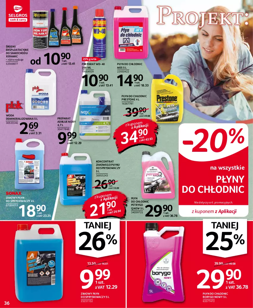 Gazetka promocyjna Selgros - Oferta przemysłowa - ważna 14.10 do 27.10.2021 - strona 36 - produkty: Gra, Płyn do chłodnic, Płyn do spryskiwaczy, Presto, WD-40, Woda