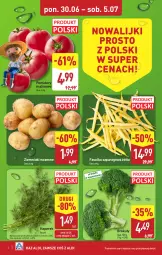 Gazetka promocyjna Aldi - Pełna oferta - Gazetka - ważna od 05.07 do 05.07.2025 - strona 2 - produkty: Ziemniaki, Koperek pęczek, Brokuły, Pomidory, Fa