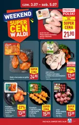 Gazetka promocyjna Aldi - Pełna oferta - Gazetka - ważna od 05.07 do 05.07.2025 - strona 27 - produkty: Kurczak, Por, Filet z piersi kurczaka, Stek, Mięsne specjały, Tusz, Grill