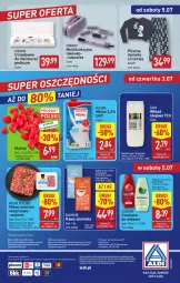 Gazetka promocyjna Aldi - Pełna oferta - Gazetka - ważna od 05.07 do 05.07.2025 - strona 36 - produkty: Mięso mielone, Por, Kawa ziarnista, Mięsne specjały, Dallmayr, Kawa, O nas, Maliny, Schauma, Szampon, Suszarka, Biuro, Olej, Mięso, Piżama, Wkład olejowy, Mleko
