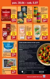 Gazetka promocyjna Aldi - Pełna oferta - Gazetka - ważna od 05.07 do 05.07.2025 - strona 9 - produkty: Majonez, Sałatka, Ketchup, Sos, Sok, Ser, Sól, Por, Gin, Gry, Sokołów, Oliwki, Ryba, Papryka, Cytryny, Stek, Produkty mrożone, Plasterki, Sałat, Pieprz, Bazyl, Pudliszki, Grill, Kiełbasa, Pomidory, Heinz, Kiełbasa śląska