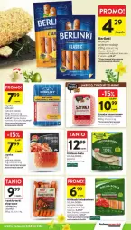 Gazetka promocyjna Intermarche - Gazetka - ważna od 09.04 do 09.04.2025 - strona 16 - produkty: Kurczak, Ser, Bell, Szynka konserwowa, Szynka, Morliny, Frankfurterki, Danio, Kiełbasa biała, Kabanos, Kiełbasa, Berlinki