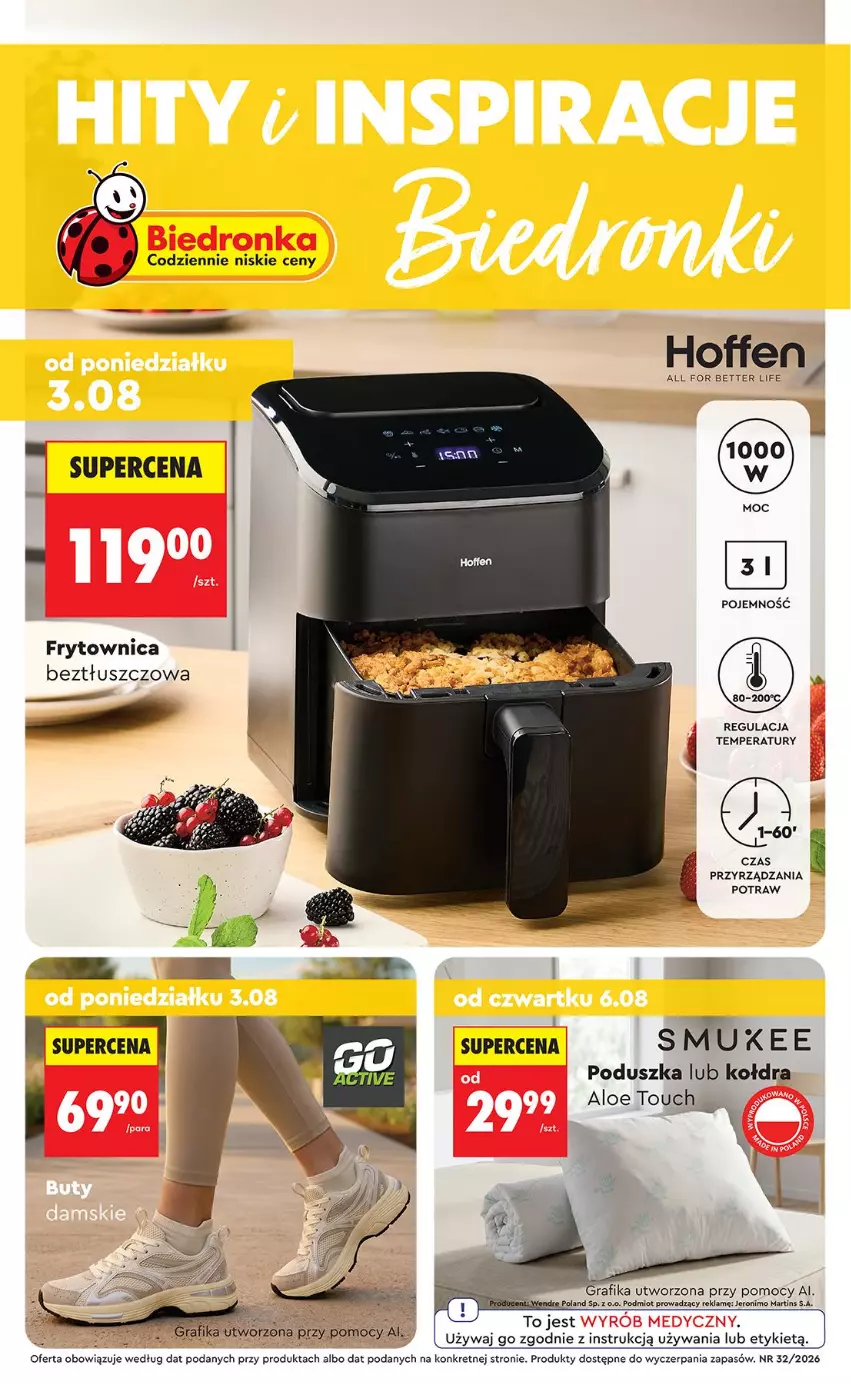 Gazetka promocyjna Biedronka - Okazje Tygodnia - ważna 03.08 do 15.08.2026 - strona 1 - produkty: Gra, Grafika, Kret, Poduszka