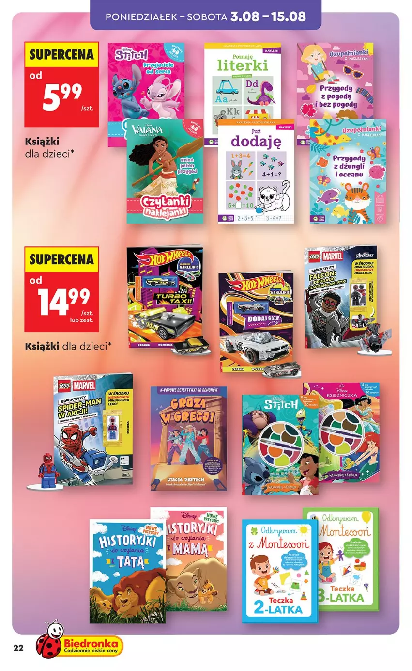 Gazetka promocyjna Biedronka - Okazje Tygodnia - ważna 03.08 do 15.08.2026 - strona 22 - produkty: Dzieci