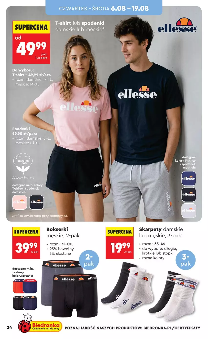Gazetka promocyjna Biedronka - Okazje Tygodnia - ważna 03.08 do 15.08.2026 - strona 24 - produkty: Bokserki, Karp, Ser, Top