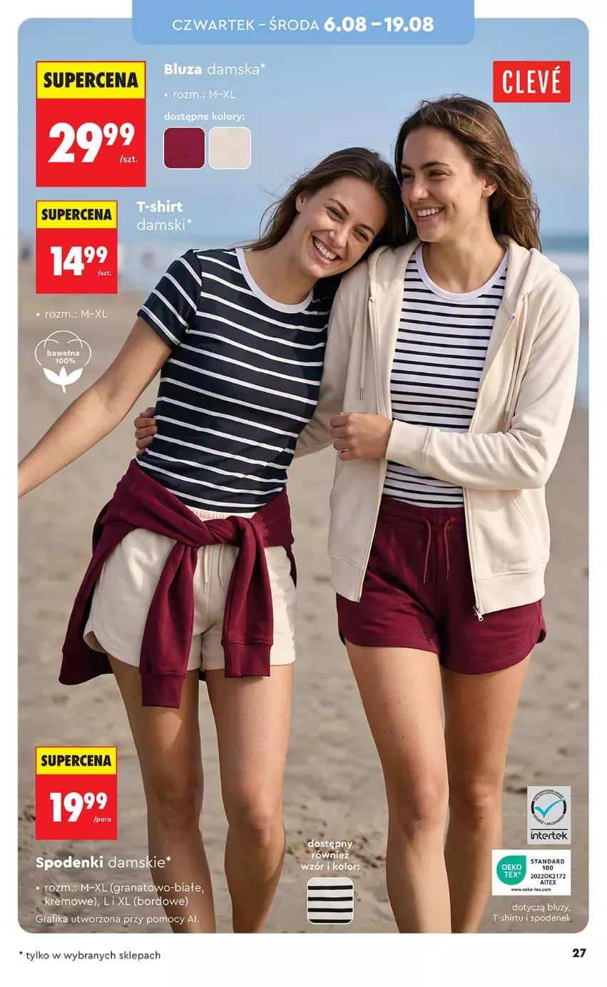 Gazetka promocyjna Biedronka - Okazje Tygodnia - ważna 03.08 do 15.08.2026 - strona 27 - produkty: K2, Spodenek, T-shirt