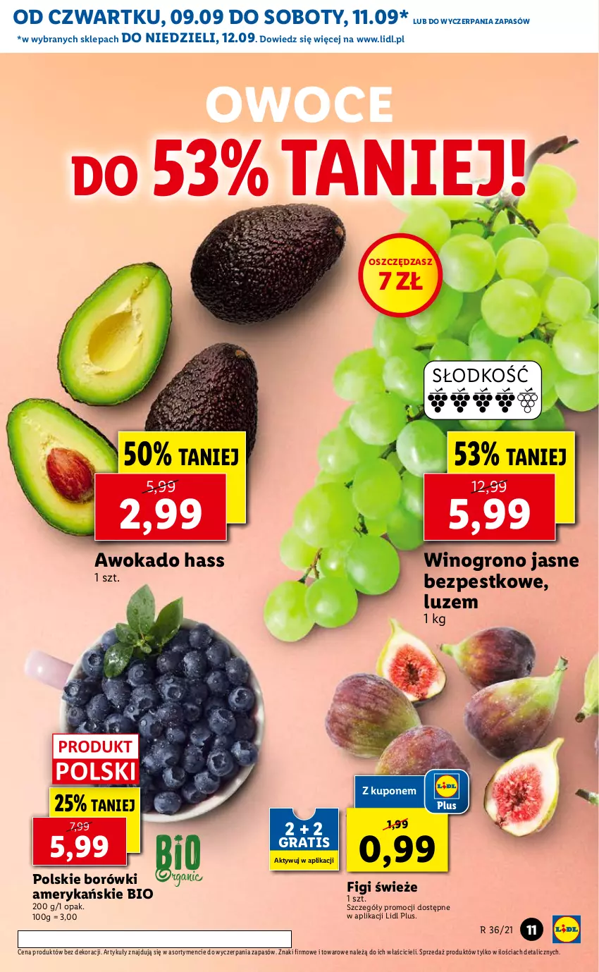 Gazetka promocyjna Lidl - GAZETKA - ważna 09.09 do 12.09.2021 - strona 11 - produkty: Figi, Gra, Owoce, Wino