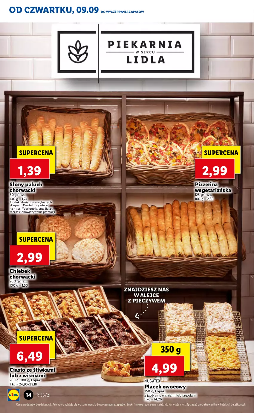 Gazetka promocyjna Lidl - GAZETKA - ważna 09.09 do 12.09.2021 - strona 14 - produkty: Chleb, Jabłka, Piec, Pizzerina