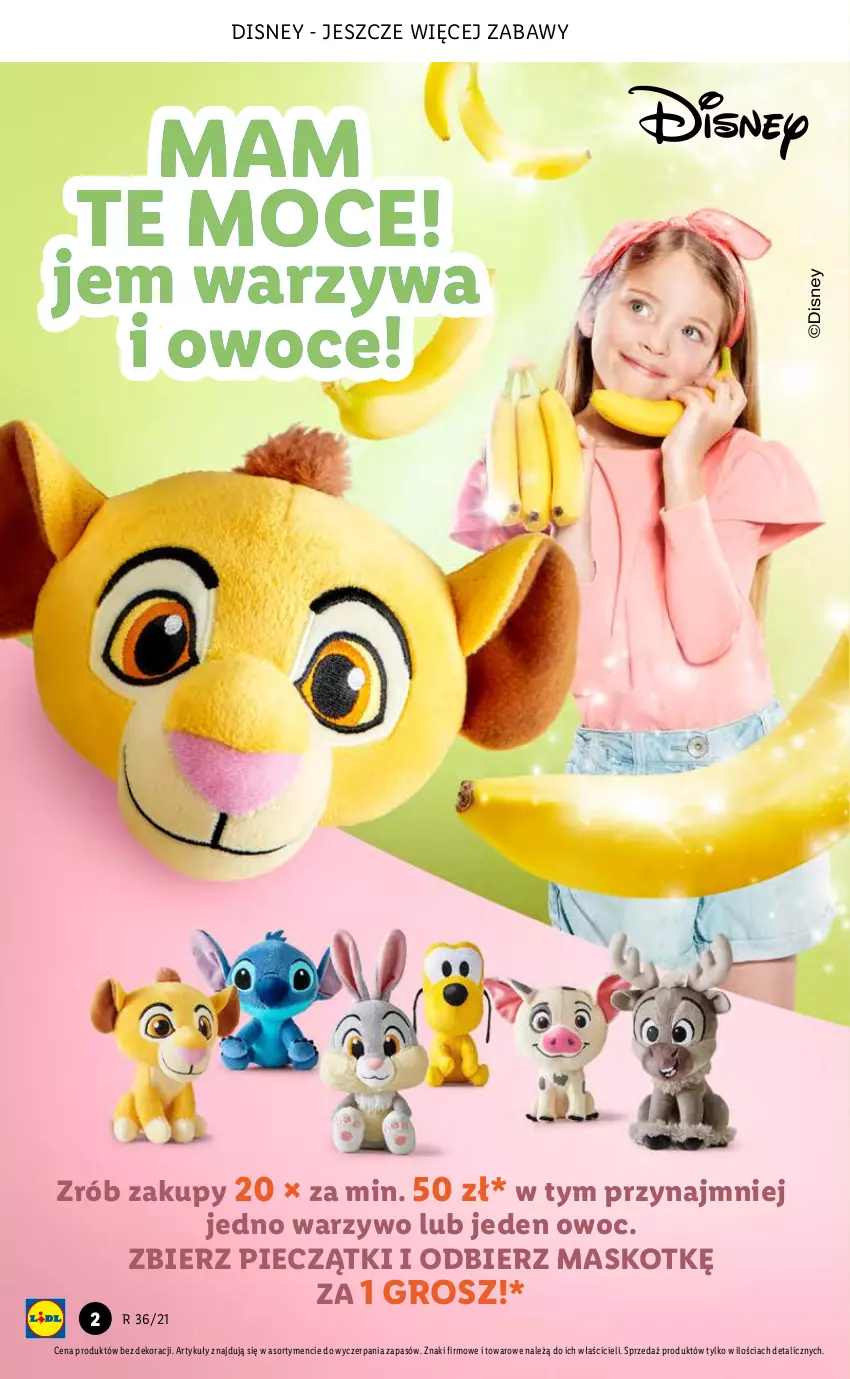 Gazetka promocyjna Lidl - GAZETKA - ważna 09.09 do 12.09.2021 - strona 2 - produkty: Disney, Owoce, Piec, Warzywa, Warzywa i owoce