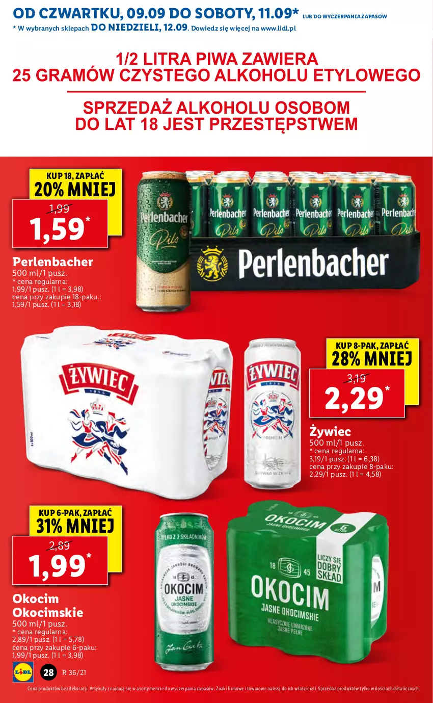 Gazetka promocyjna Lidl - GAZETKA - ważna 09.09 do 12.09.2021 - strona 28 - produkty: Koc, NBA, Okocim