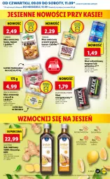 Gazetka promocyjna Lidl - GAZETKA - Gazetka - ważna od 12.09 do 12.09.2021 - strona 27 - produkty: Kurkuma, Sok, Por, Mus, Gry, Oleofarm, Kawa, Lack, Tymbark, Oleo, Magnez, Imbir, Fa