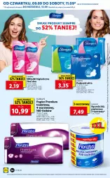 Gazetka promocyjna Lidl - GAZETKA - Gazetka - ważna od 12.09 do 12.09.2021 - strona 54 - produkty: Papier, Ręcznik, Podpaski, Flora, Wkładki