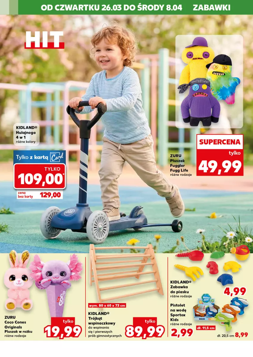 Gazetka promocyjna Kaufland - Kaufland - ważna 26.03 do 08.04.2026 - strona 10 - produkty: Gin, Hulajnoga, Pistolet, Pluszak, Por, Sport, Zabawka