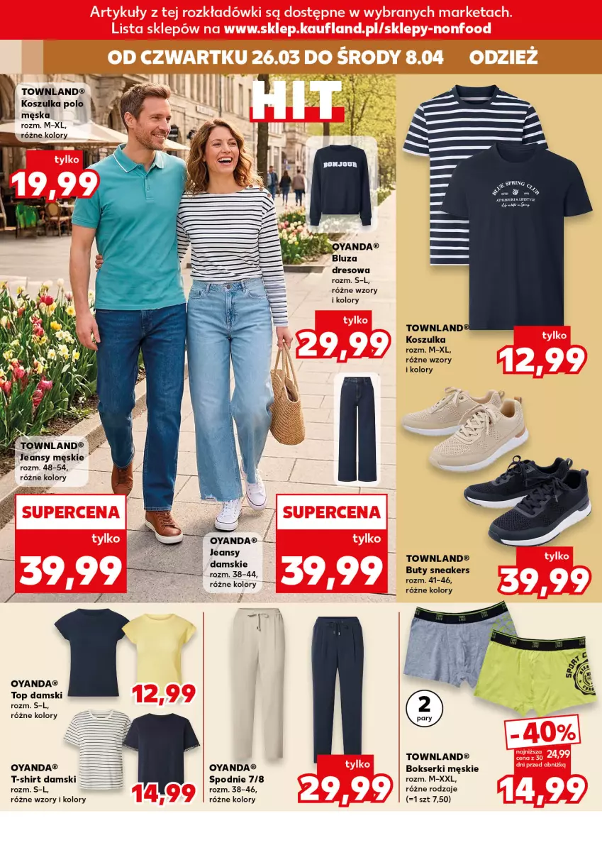 Gazetka promocyjna Kaufland - Kaufland - ważna 26.03 do 08.04.2026 - strona 14 - produkty: Bokserki, Dres, Kosz, Koszulka, Ser, Spodnie, T-shirt, Top