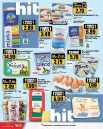 Gazetka promocyjna Topaz - Gazetka - ważna od 02.07 do 02.07.2024 - strona 4 - produkty: Serek puszysty, Jogurt naturalny, Top, Ser, Benecol, Piątnica, Brie, Jaja, Jogurt, Serek, Margaryna, Camembert, Twój Smak, Gouda, Olma, LG