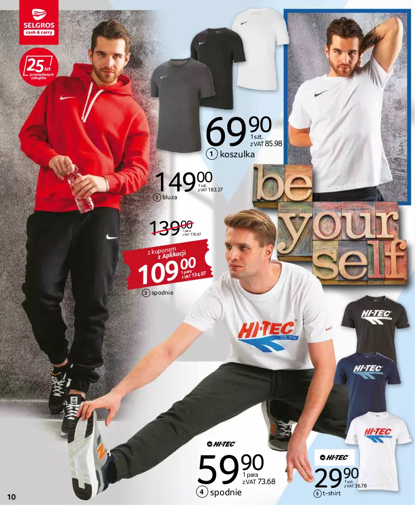 Gazetka promocyjna Selgros - Katalog Tekstylia - ważna 03.03 do 16.03.2022 - strona 10 - produkty: Bluza, Kosz, Koszulka, Spodnie, T-shirt