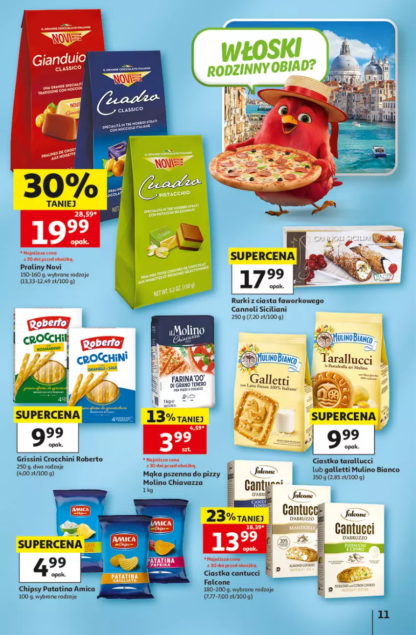 Gazetka promocyjna Auchan - 30 Lat Hipermarket - ważna 07.05 do 13.05.2026 - strona 11 - produkty: Amica, Chia, Chipsy, Ciastka, Fa, Gra, Grissini, Mąka, Mąka pszenna, Praliny, Rurki