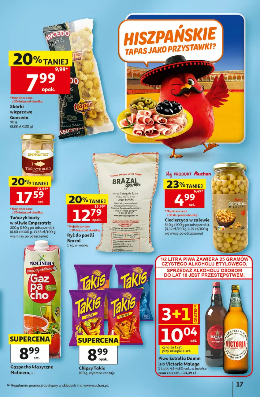 Gazetka promocyjna Auchan - 30 Lat Hipermarket - ważna 07.05 do 13.05.2026 - strona 17 - produkty: Chipsy, Gra, Piwa, Piwo, Ryż, Tuńczyk