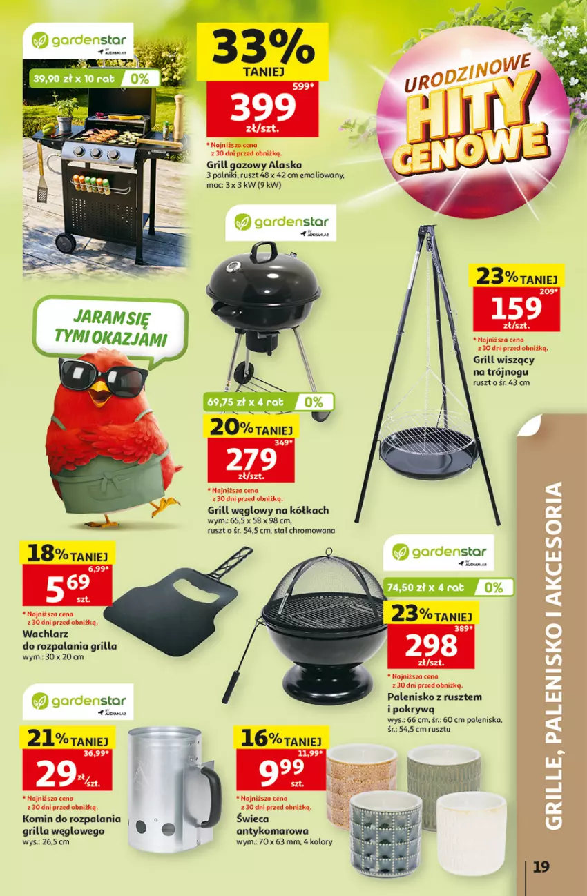 Gazetka promocyjna Auchan - 30 Lat Hipermarket - ważna 07.05 do 13.05.2026 - strona 19 - produkty: Grill, Grill gazowy, Palenisko