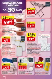 Gazetka promocyjna Auchan - 30 Lat Hipermarket - Gazetka - ważna od 13.05 do 13.05.2026 - strona 48 - produkty: Top, Koc, Kołdra, Garnek, Pościel, Suszarka do ubrań, Prześcieradło, Suszarka, Komplet pościeli, Patelnia, Poduszka, Rondel