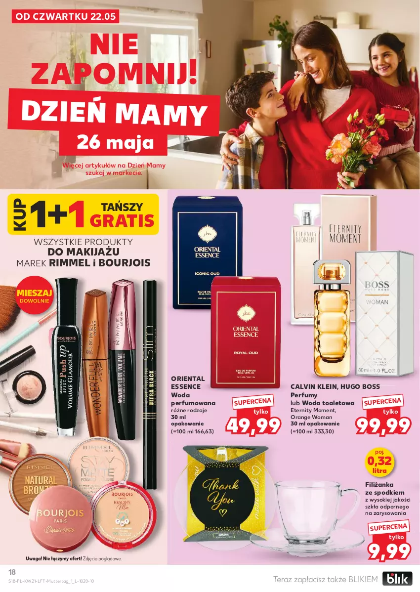 Gazetka promocyjna Kaufland - Gazetka tygodnia - ważna 22.05 do 28.05.2025 - strona 18 - produkty: Bourjois, Calvin Klein, Filiżanka, Gra, Hugo Boss, Makijaż, Perfum, Por, Produkty do makijażu, Sok, Tera, Waga, Woda, Woda perfumowana, Woda toaletowa