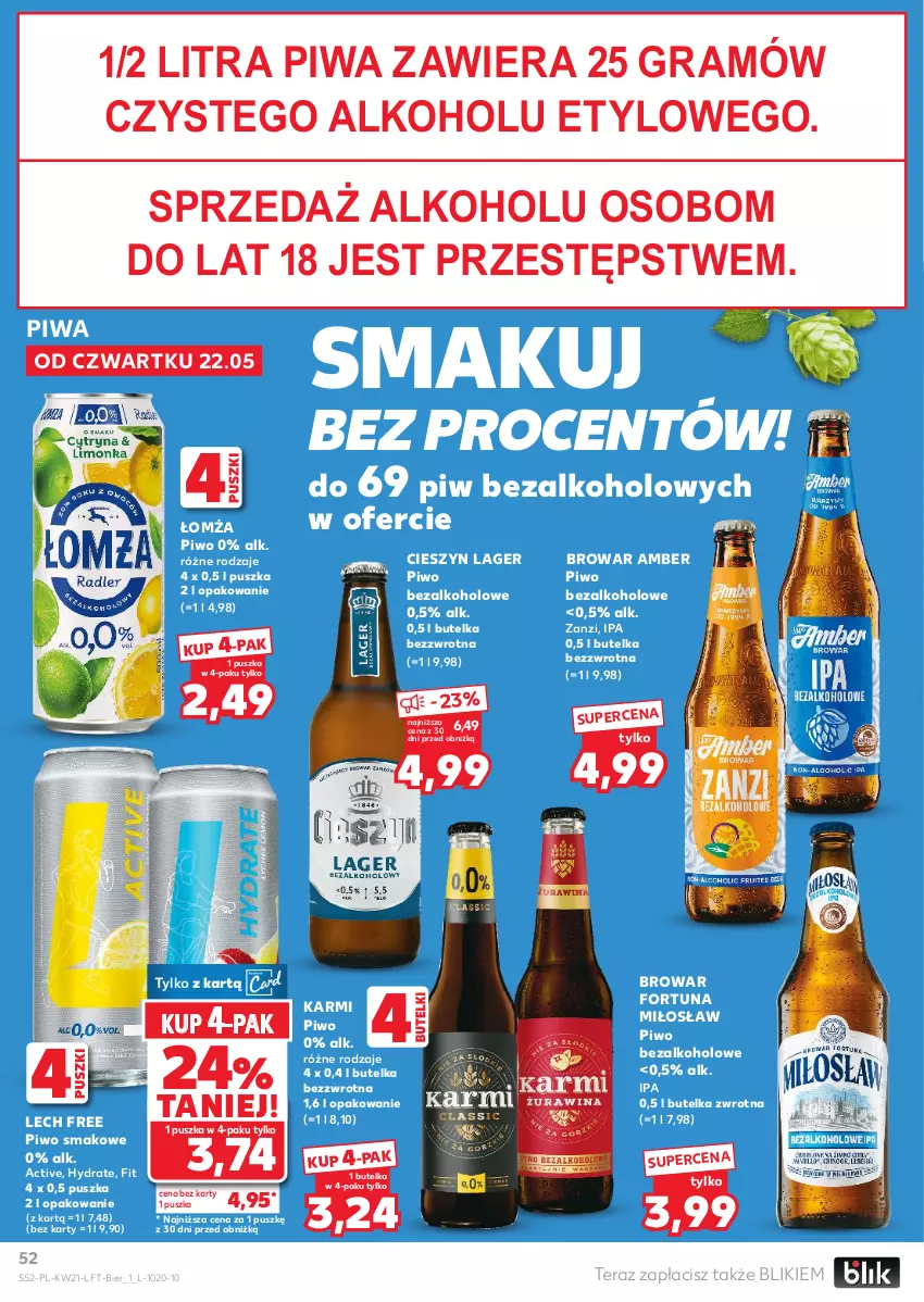 Gazetka promocyjna Kaufland - Gazetka tygodnia - ważna 22.05 do 28.05.2025 - strona 52 - produkty: Fortuna, Gra, Karmi, Piwa, Piwo, Tera
