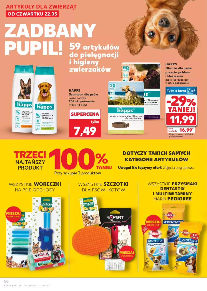 Gazetka promocyjna Kaufland - Gazetka tygodnia - ważna 22.05 do 28.05.2025 - strona 58 - produkty: Pedigree, Przysmaki, Szampon, Waga