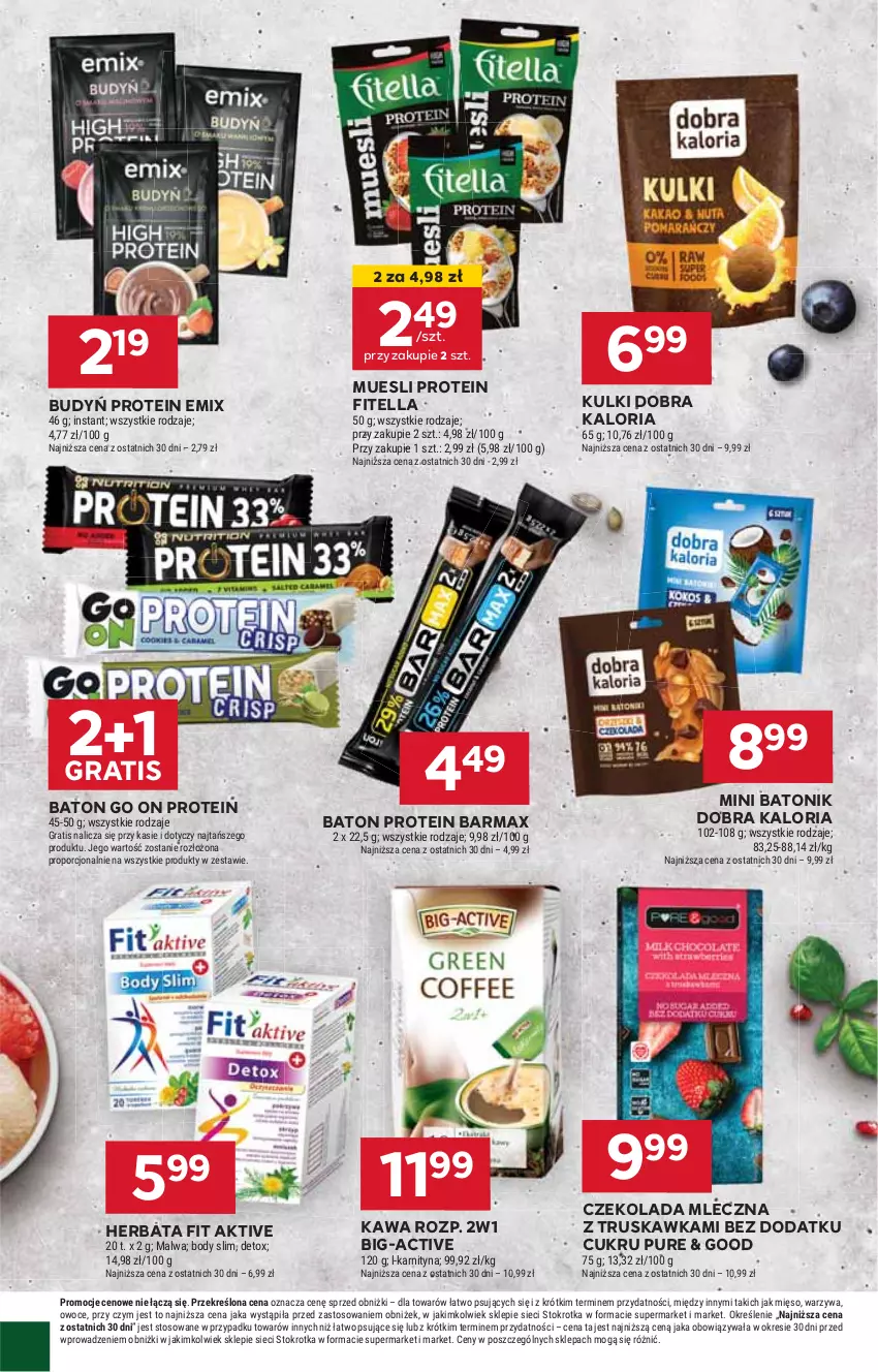 Gazetka promocyjna Stokrotka - Supermarket - ważna 20.02 do 26.02.2025 - strona 22 - produkty: Baton, Budyń, Czekolada, Czekolada mleczna, Gra, Herbata, HP, Kawa, Pur, Tonik