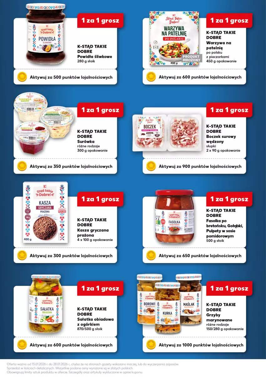 Gazetka promocyjna Kaufland - Kaufland - ważna 15.01 do 28.01.2026 - strona 5 - produkty: Boczek, Fa, Gry, Grzyby, Kasza, Kasza gryczana, Piec, Pieczarka, Pulpety, Sałat, Sałatka, Ser, Sos, Surówka, Warzywa