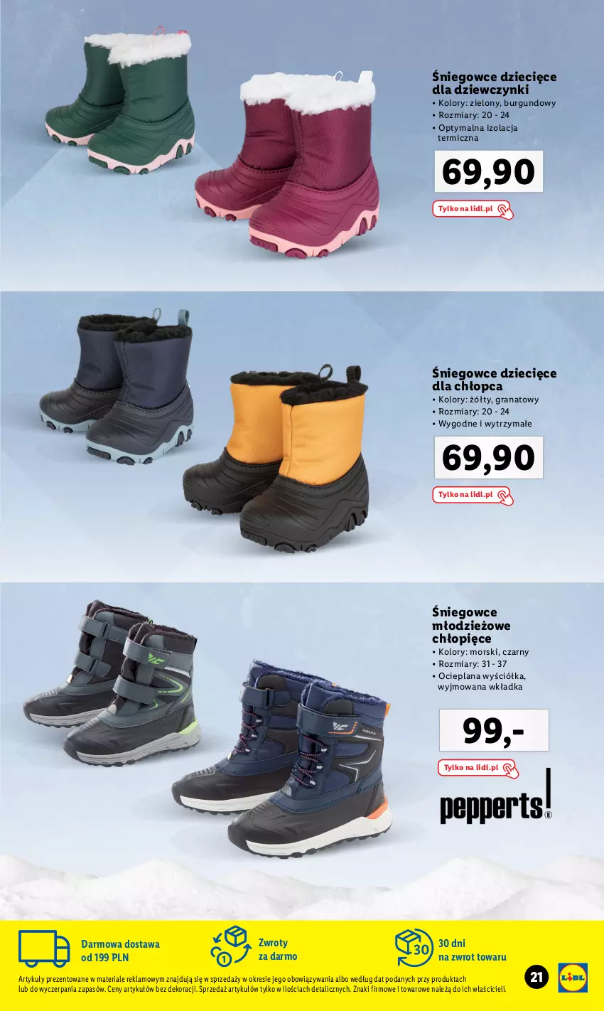 Gazetka promocyjna Lidl - KATALOG MODA SKI - ważna 01.11 do 31.12.2023 - strona 21 - produkty: Dzieci, Gra, Granat, LANA