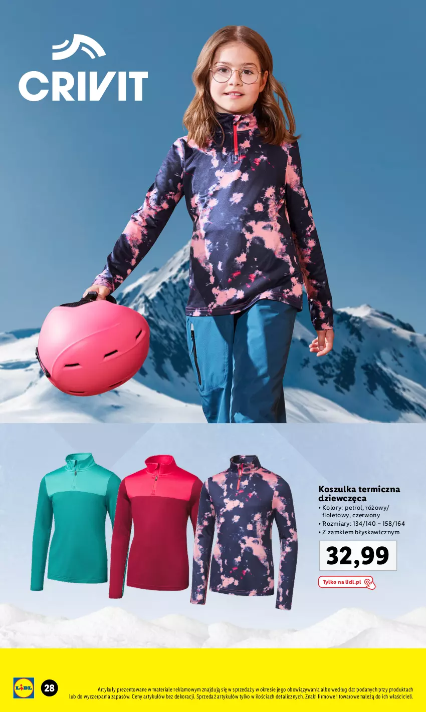 Gazetka promocyjna Lidl - KATALOG MODA SKI - ważna 01.11 do 31.12.2023 - strona 28 - produkty: Kosz, Koszulka