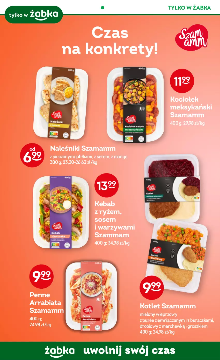 Gazetka promocyjna Żabka - ważna 04.01 do 10.01.2023 - strona 32 - produkty: Jabłka, Kebab, Koc, Kotlet, Kret, Mango, Naleśniki, Penne, Piec, Pur, Ryż, Ser, Sos, Warzywa