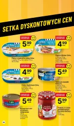 Gazetka promocyjna Delikatesy Centrum - Dyskontowe ceny w Delikatesach Centrum - Gazetka - ważna od 06.12 do 06.12.2023 - strona 56 - produkty: Sos, Ser, HELCOM, Kuchnia, Kawa, Laur, Pulpety, Szprot, Tuńczyk, Olej, Orka