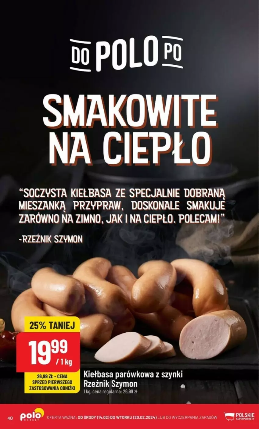 Gazetka promocyjna PoloMarket - ważna 14.02 do 20.02.2024 - strona 35 - produkty: Kiełbasa