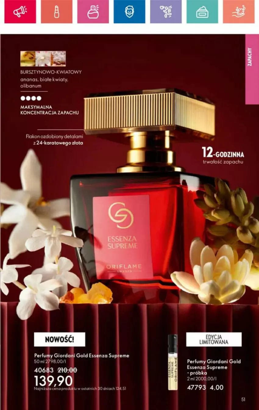 Gazetka promocyjna Oriflame - ważna 10.11 do 30.11.2024 - strona 128 - produkty: Ananas, Bursztyn, Giordani Gold, Perfum