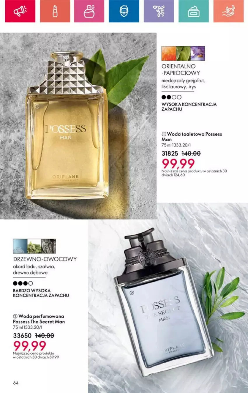 Gazetka promocyjna Oriflame - ważna 10.11 do 30.11.2024 - strona 142 - produkty: Grejpfrut, Laur, Perfum, Possess, Sok, Woda, Woda perfumowana, Woda toaletowa